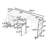Rolling Kitchen Island with Power Outlet, 3 Drawers, 2 Doors and Shelves-1796621385