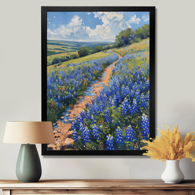 Summer Morning Magic Blue Bonnets Fields II - Blue Bonnets Wall Decor