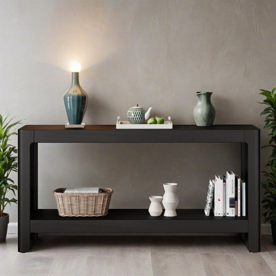 59.02" Console Table Entryway Side Table End Table for Hallway Living Room