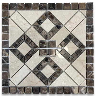 Carrelage mural en mosaïque 4 po x 4 po