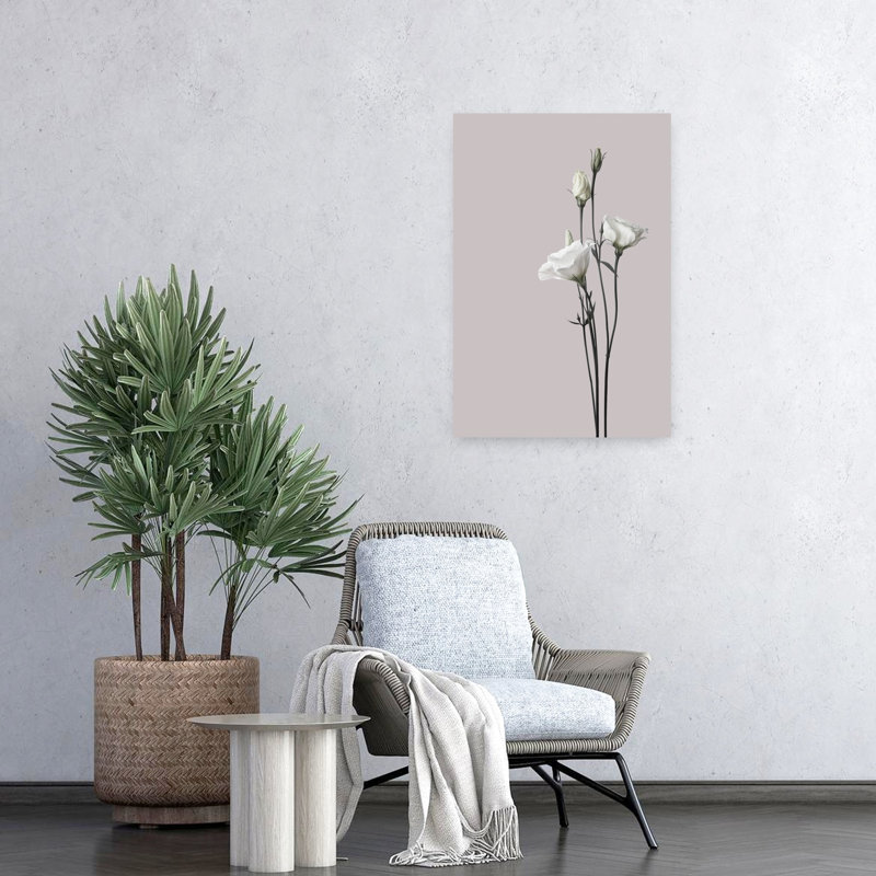 Fleur 2, art contemporain abstrait, H 24 po x l 16 po