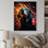 Portrait de Popart Saluki - reproduction sur toile