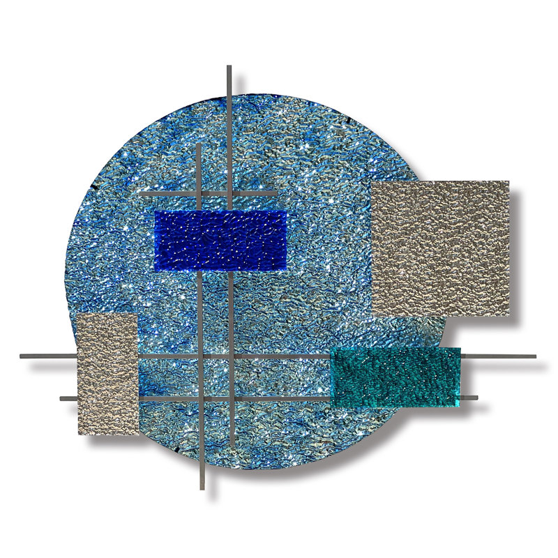 Glass Grids Handmade Glass Wall Decor