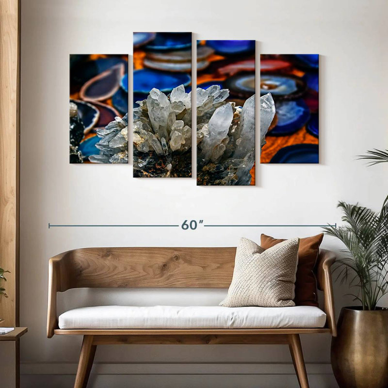 Alvord Mineral Crystals, 32" H x 52" W