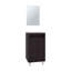 Ensemble de salle de bain, armoire avec lavabo + miroir, 2 portes, 4 pieds, 2 tablettes, 1 miroir-1652204082