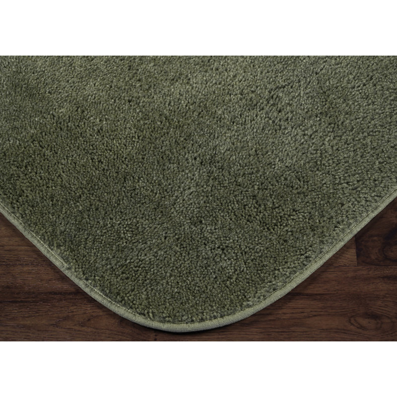 Mccluney 3 Piece Ultra Soft Bath Rug Set with Non-Slip Backing, Deep Fern
