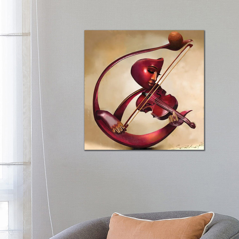 Ethereal Strings 1 Piece Painting on Canvas, 66.04cm H x 66.04cm W x 3.81cm D, Wrapped Canvas