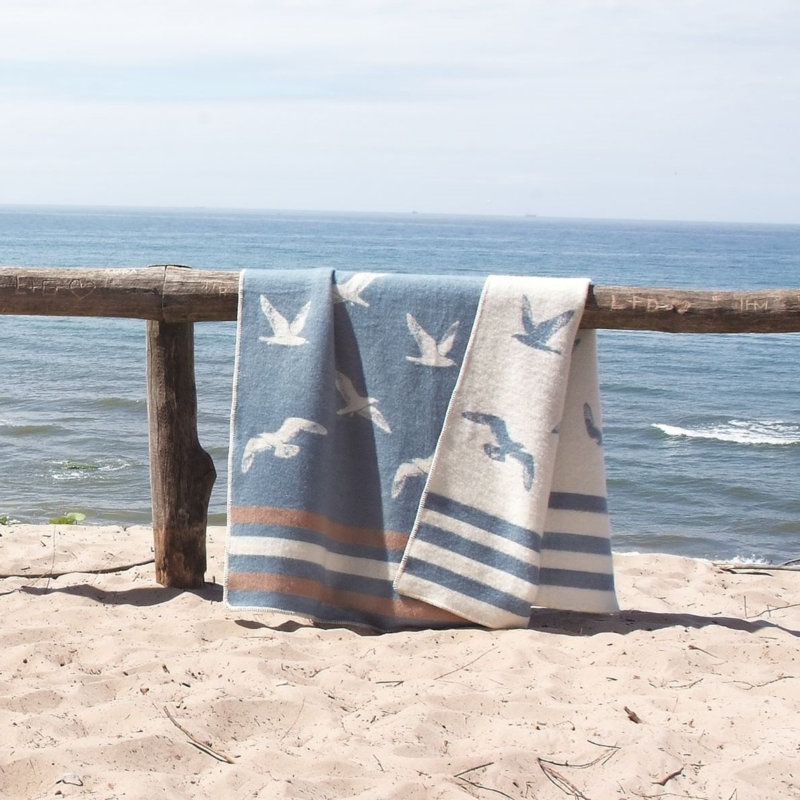 Coastal Hand Woven Throw Blanket