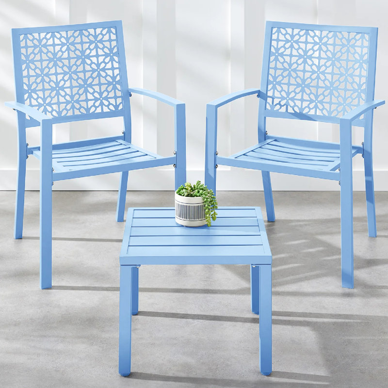 3-Piece Bistro Set, Blue