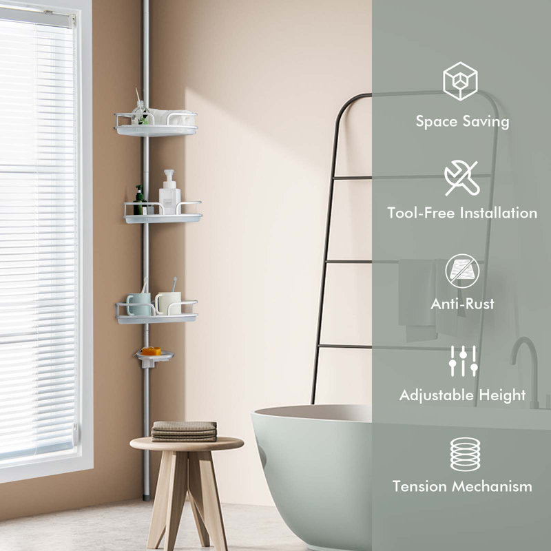 Nyman Tension Pole Shower Caddy