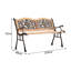 Abingdon Iron Outdoor Bench