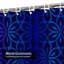 Rideau de douche bleu foncé à 12 crochets-129038759
