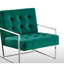 Fauteuil d'appoint en velours 1pc