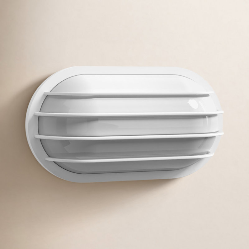 Lanterne murale d'extérieur blanche à 1 lumière H 5,75 po Valinda