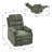 Multiple Colors Corduroy 360° Swivel Glider Recliner Chair For Any Room-2094130416
