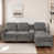 Chenille gris anthracite Knox