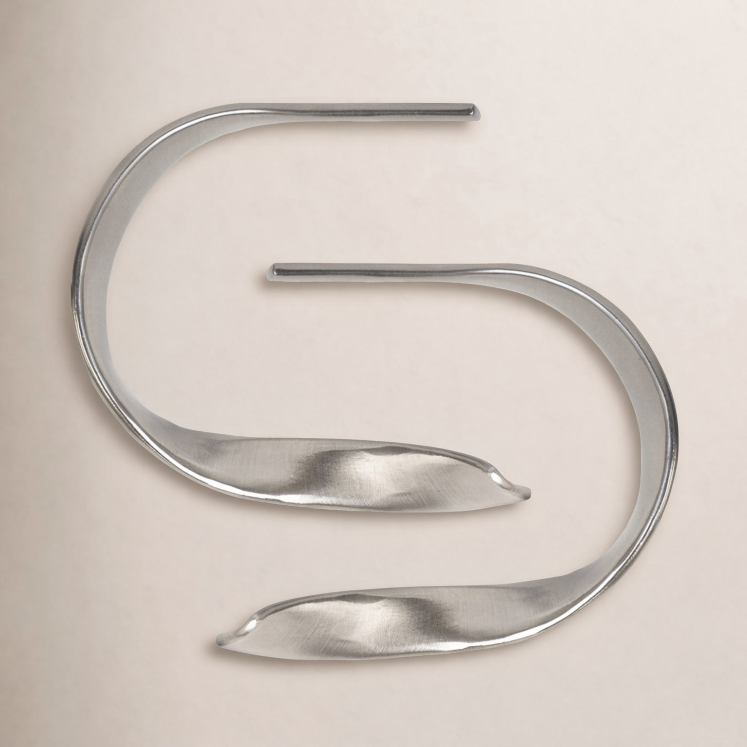 Presley Curtain Holdback, Plated Brushed Nickel
