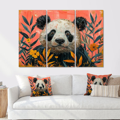 Ensemble de salon An Panda In The Amazon I - Panda Animal Wall Art