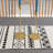 White And Black Modern Boho Woven Fringe Tassel Cotton Blend Table Runner 14" W X 71" L