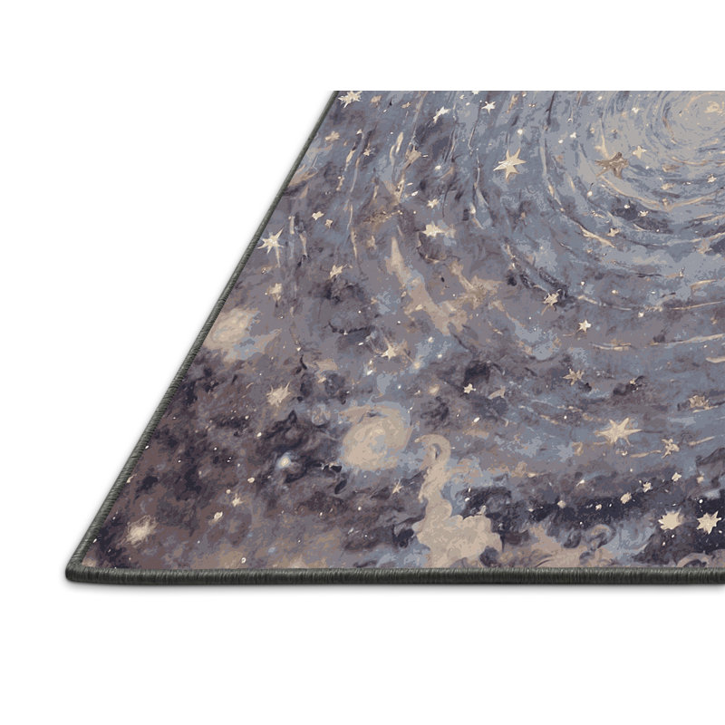Tapis rose soyeux et moelleux, Rond 8 pi