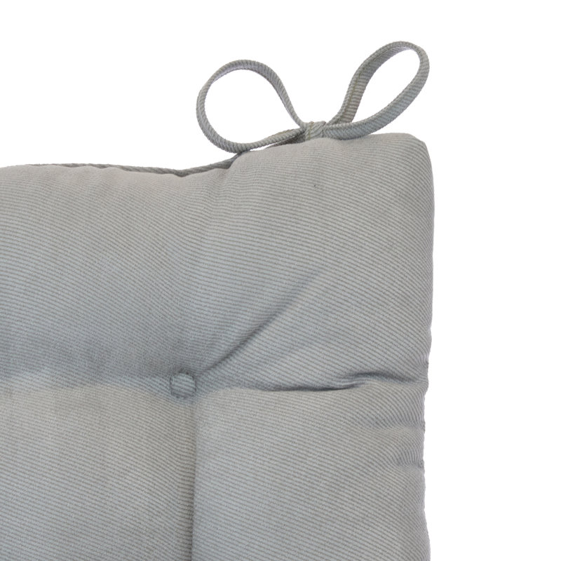 Ensemble de coussins de chaise berçante antidérapant, Gris