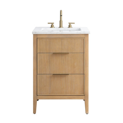 Bilroy 24'' Single Bathroom Vanity with Engineered Stone Top
