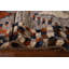 Tapis gris en laine noué à la main de conception unique 7 pi x 9 pi 6 po New Age