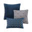 Édredon bleu marine pour grand lit - 7 pièces, style à la mode grand lit, avec finition chatoyante-118652009-118652010
