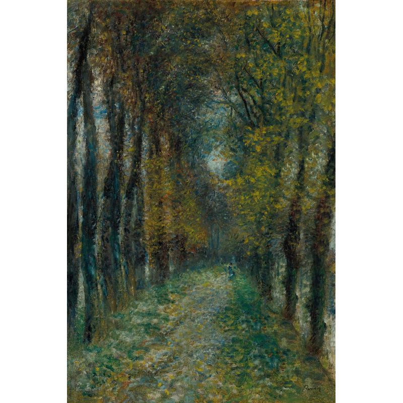 "L'allée Couverte", reproduction sur toile tendue, H 30 po x l 20 po