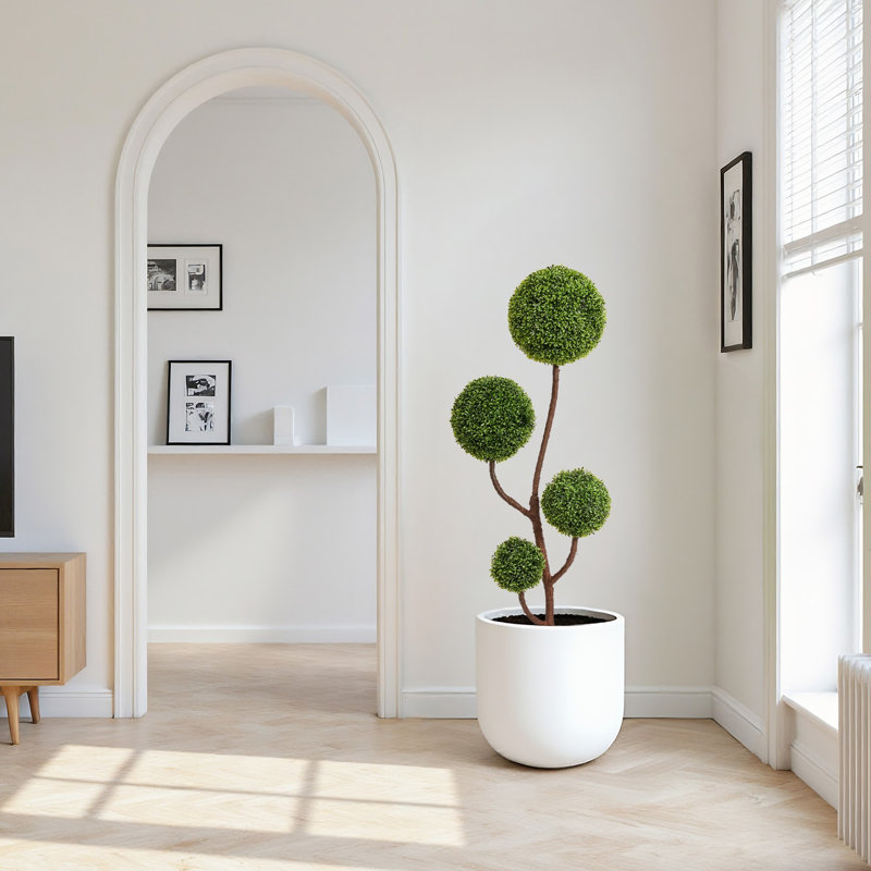 Artificial Boxwood Double Ball Topiary