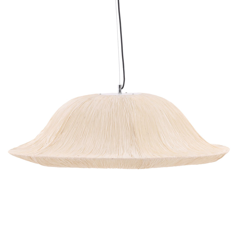 Luminaire suspendu naturel Balbina, H 11,5 po x l 34 po x P 34 po