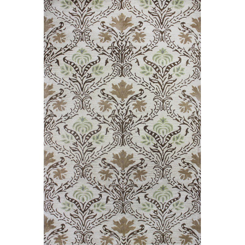 Soraya Wool Floral Indoor Rug, Rectangle 5' x 8'