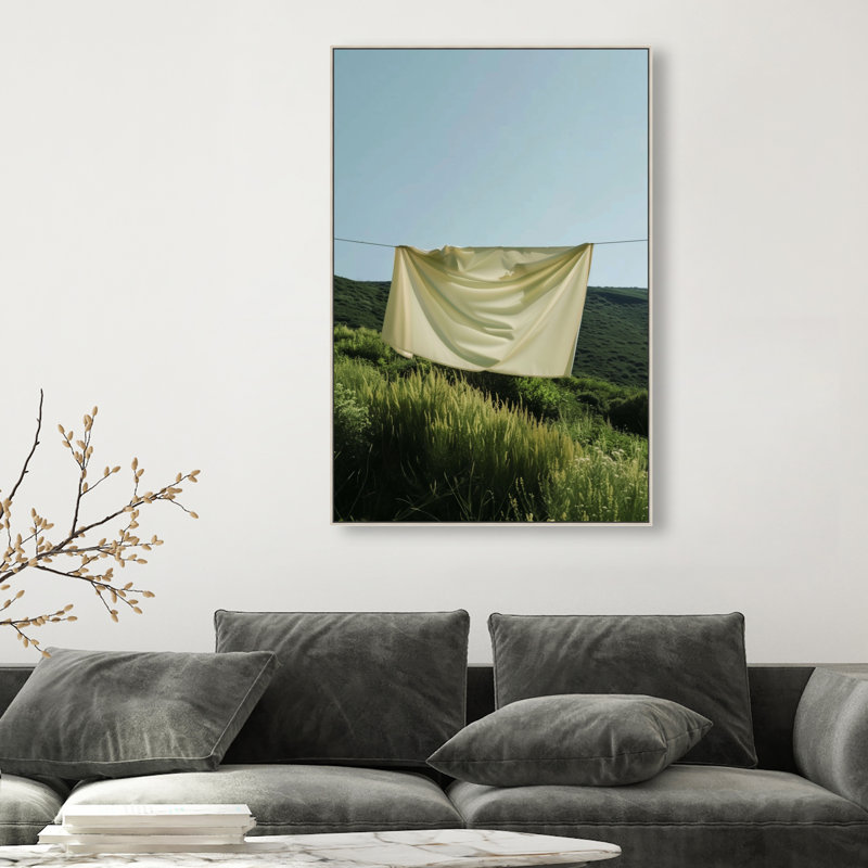 Floating Cotton I Print by Oliver Gal, 16"H x 11"W, Silver Floater Frame