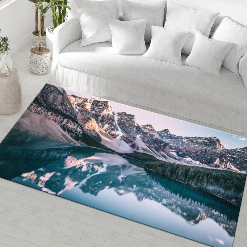 Exquisite Soft Pile Printed Rug Featuring Vibrant Floral Design Perfect for Enhancing the Beauty of Any Indoor Space