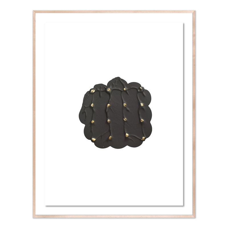 Gray Golden Imprint 1 Print by Anne Mersmann, 60" H x 47" W x 2.5" D, Natural