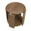 Table d'appoint ronde brun avec table de bout 1 pièce
