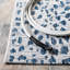 Tapis intérieur / extérieur ivoire / bleu marine Tyron-876685536