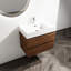 Meuble-lavabo de salle de bain de 30 po avec lavabo en résine et 2 tiroirs à fermeture en douceur. Fixation murale, moderne. Fabrication en contreplaqué pour la durabilité, base contemporaine. Base-1160996037-1160996036