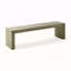 Banc de salle à manger en bois d'acacia, gris et taupe