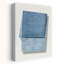 Folded Blue Fabric Composition by Emma Peal - Wrapped Canvas Print-605234496
