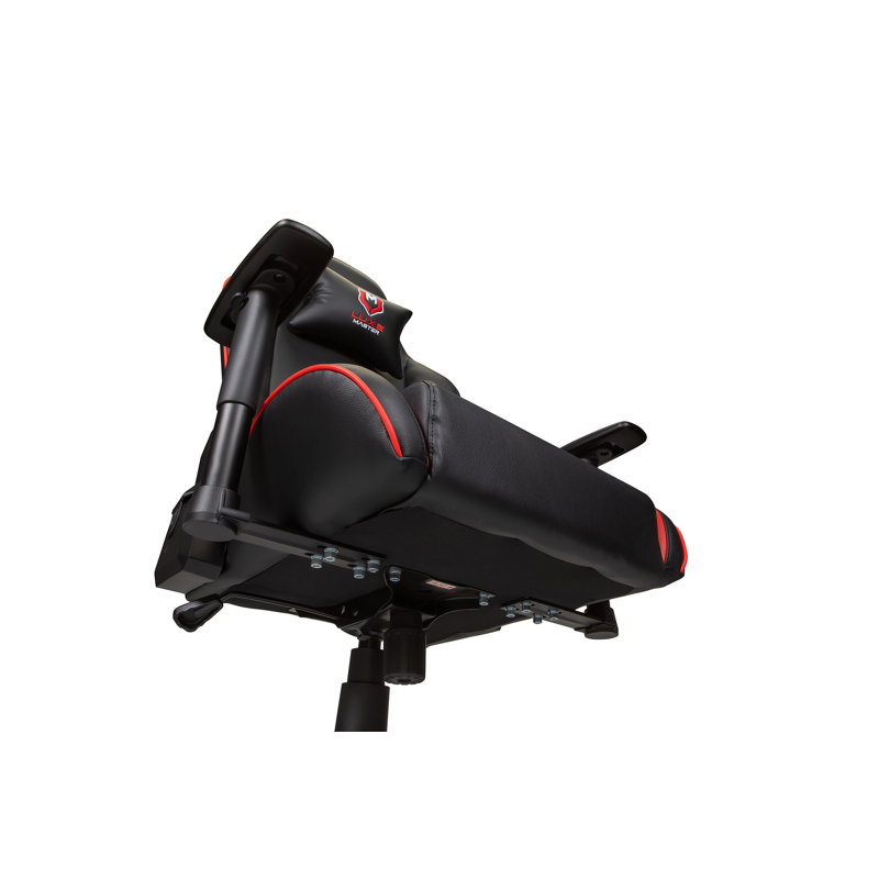 Bureau pivotant, bureau, fauteuil de jeu ergonomique et inclinable Luxe Racer, H 54,92 po x l 28,35 po x P 19 po, Rouge