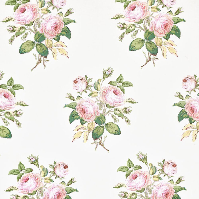 Loudon Rose Fabric, Blush