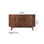 Armoire d'appoint moderne et simple en bois massif