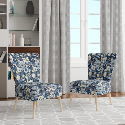 Chaise d'appoint rembourrée Coastal Flora And Fauna