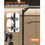 Cage de musculation multifonctionnelle Smith Machine de 454 kg (1000 lb), rack à squats ultra-résistant pour salle de sport à domicile avec système de tirage vertical, barre de traction à 360° et accessoires complets pour un entraînement de force complet.