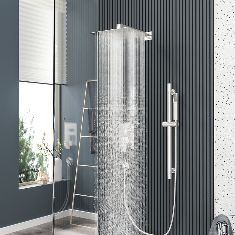 Système de douche complet, Nickel brossé
