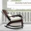 Plateforme à bascule Deck, avec dossier haut, coussin de siège et coussin de chaise de balcon blanc crème, coussin de style spacieux, véranda de jardin,