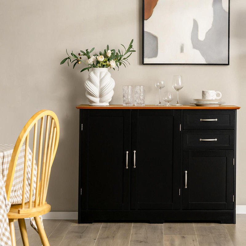 Joskar 43.5'' Sideboard, Black/Brown