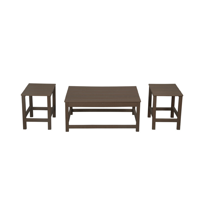 Table d'appoint et table basse Alger, Brun foncé
