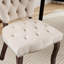 Chaise d'appoint capitonnée (ensemble de 2)-737529451